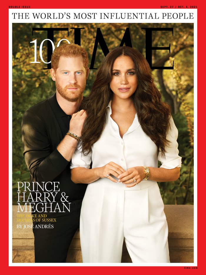 Prince Harry and Meghan Markle Pose for 1st Magazine Cover for Time’s Most Influential People