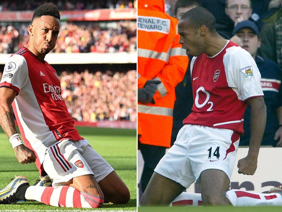 Arsenal Legend Henry Reacts To Aubameyang Copying His Goal Celebration Against Tottenham