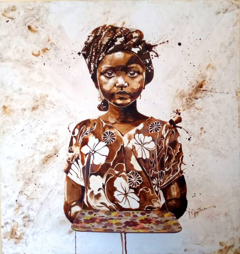 Meet the Nigerian visual artist turning coffee into fine art
