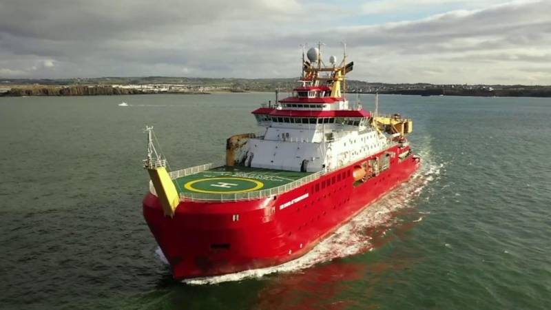 Sir David Attenborough polar ship makes its London debut