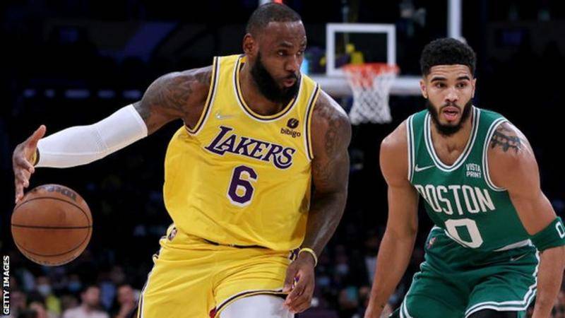 NBA: LeBron James stars as Los Angeles Lakers beat Boston Celtics