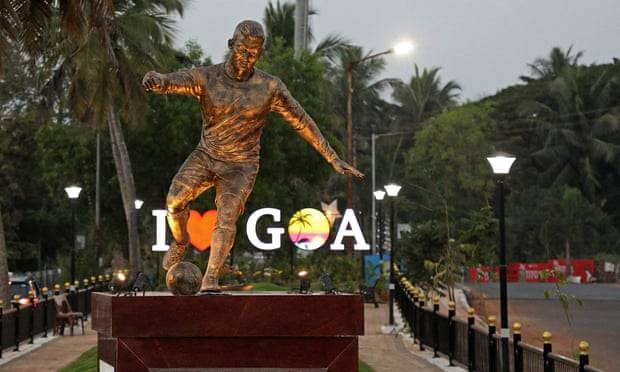Protests in Goa, a former Portuguese colony, over a statue of Cristiano Ronaldo