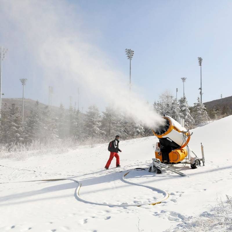 How the Winter Olympics came to rely on fake snow
