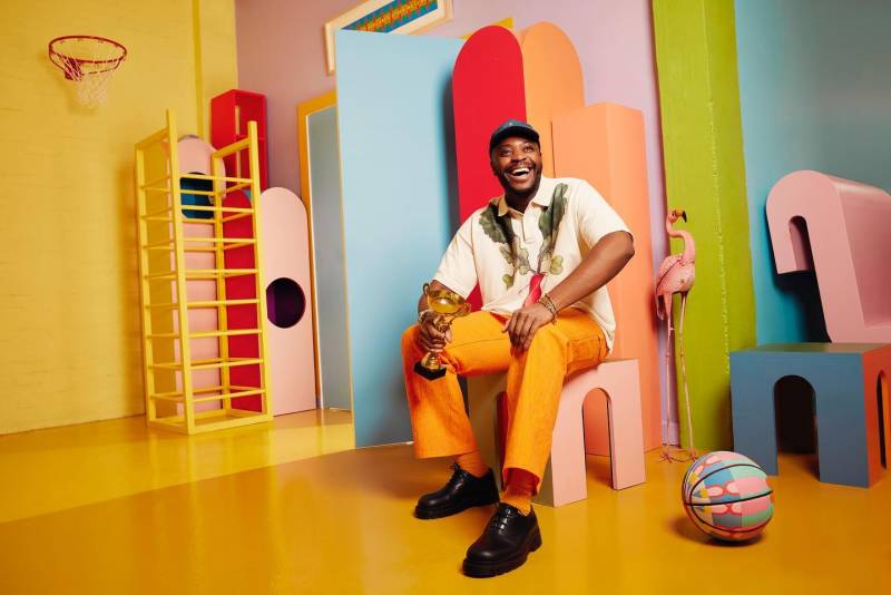 For Maison Courvoisier, Yinka Ilori unveils the surrealist 'We Found Joy' installation.