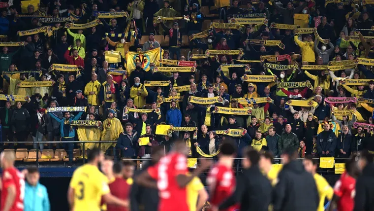 Villarreal fans salute players after Champions League semi-final second leg defeat against Liverpool