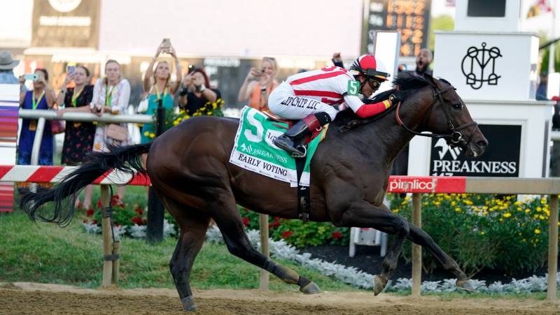 Early Voting Follows A Familiar Path And Wins The Preakness Stakes