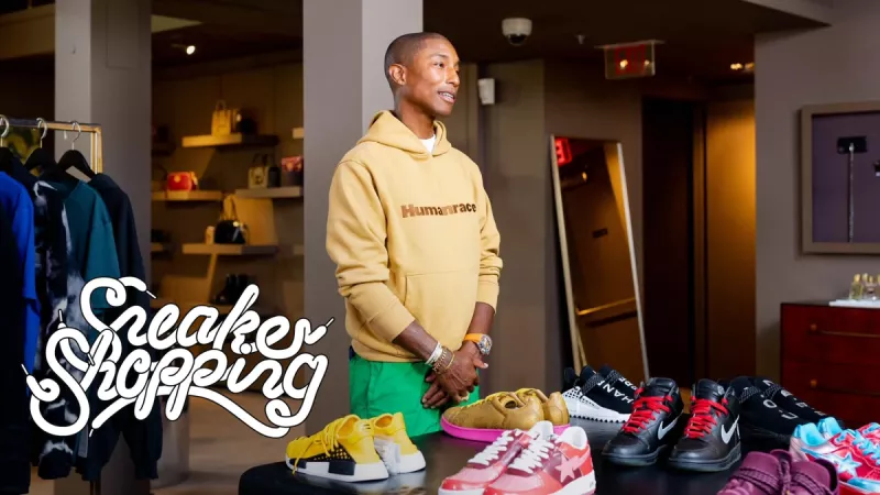 Pharrell Goes Sneaker Shopping With Complex