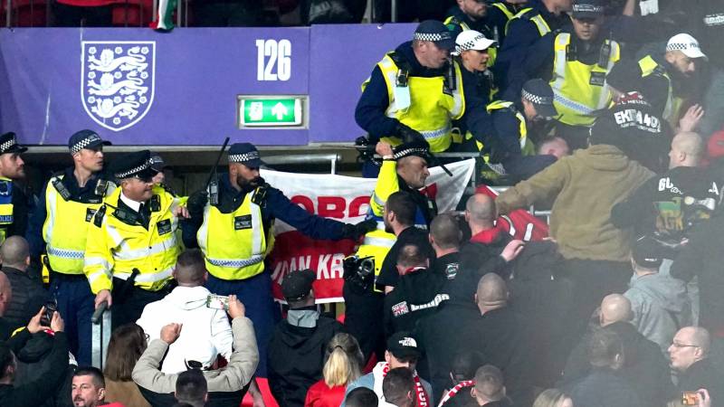 Football disorder in England and Wales reaches eight-year high 