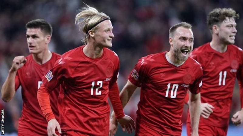 France narrowly avoided Nations League relegation despite defeat by Denmark