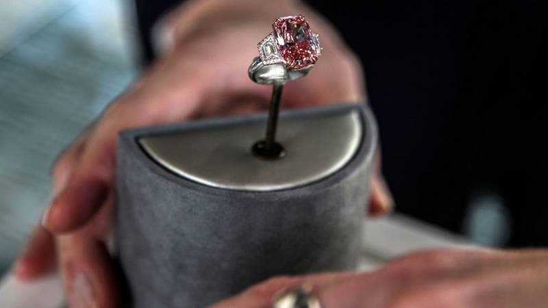 This brilliant pink diamond sold for about $60 million