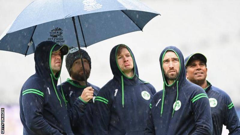 T20 World Cup: Ireland v Afghanistan abandoned without a ball bowled after rain