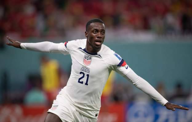Liberia president's son scores for US at World Cup
