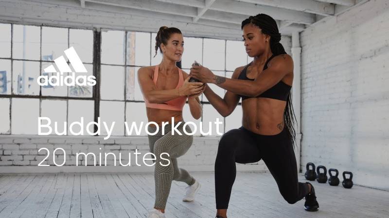 20 min HIIT Buddy Workout with Jaws & Sharika 