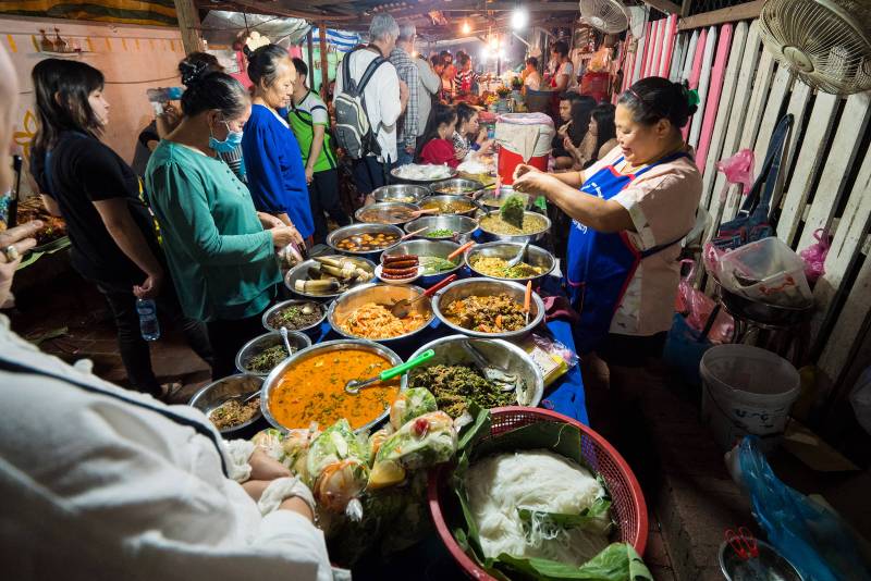 $100 Laos Street Food Challenge in Luang Prabang!