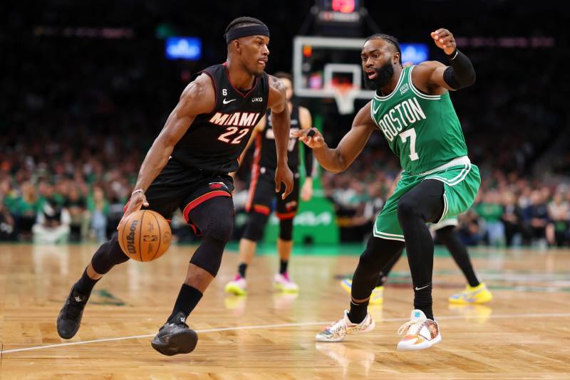 NBA Play-offs: Miami Heat beat Boston Celtics 103-84 to reach finals