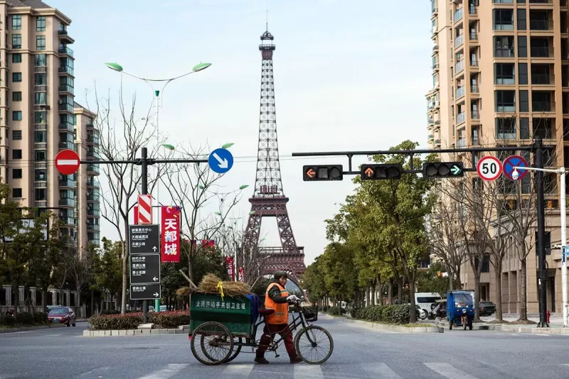 China's Failed $1 Billion Copy of Paris (real city)