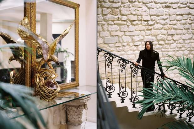 Olivier Rousteing’s glamorous house in Paris