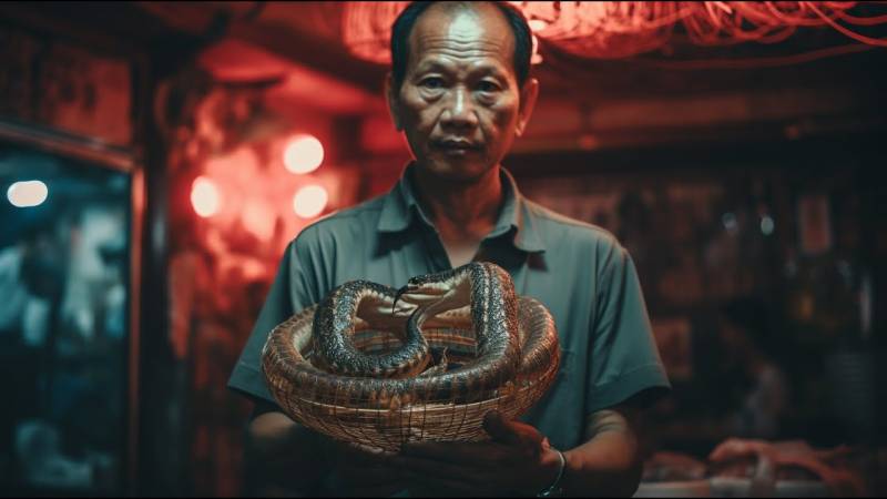 Vietnam cobra farm