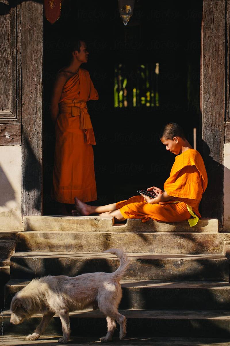 Luang Prabang, Laos (Monks)