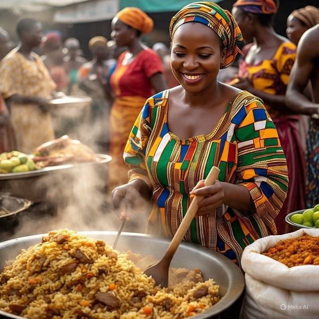 Ghana and Nigeria Jollof 