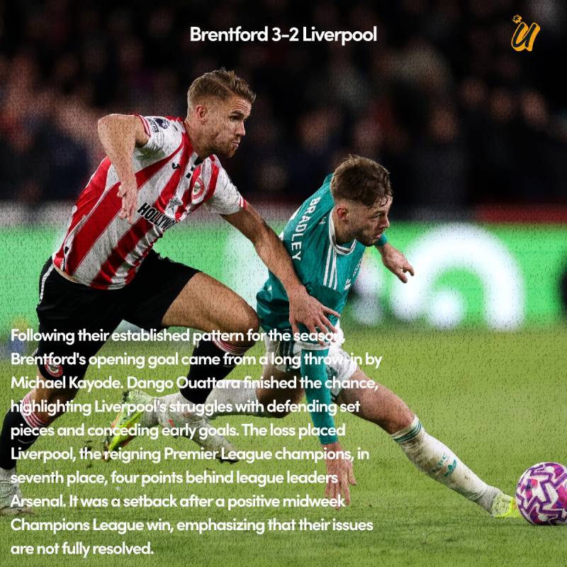 Brentford 3-2 Liverpool