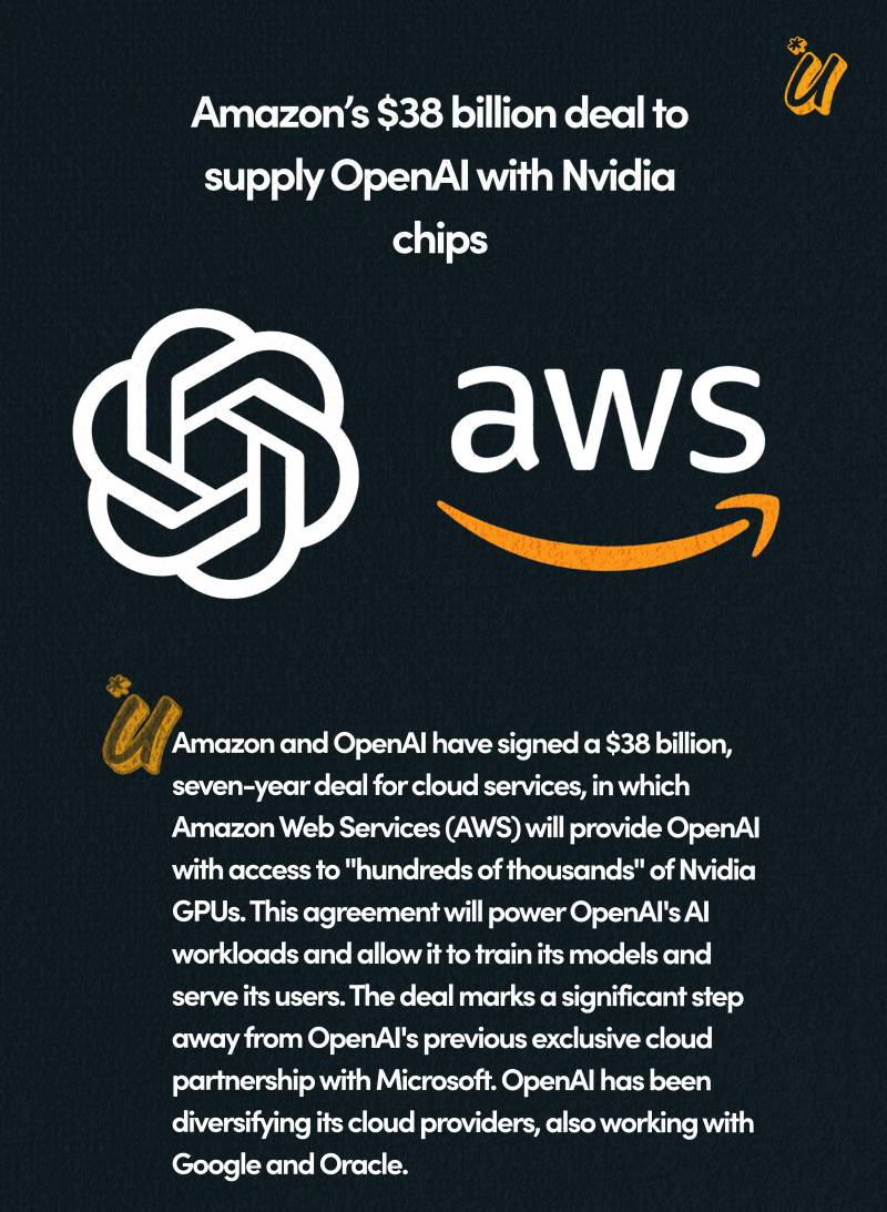 Amazon x OpenAI Strike $38 Billion Nvidia Chip Deal