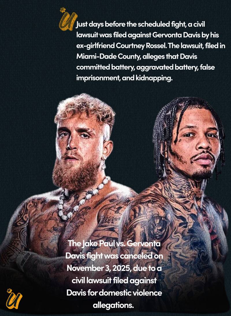 Jake Paul vs Gervonta Davis CANCELLED