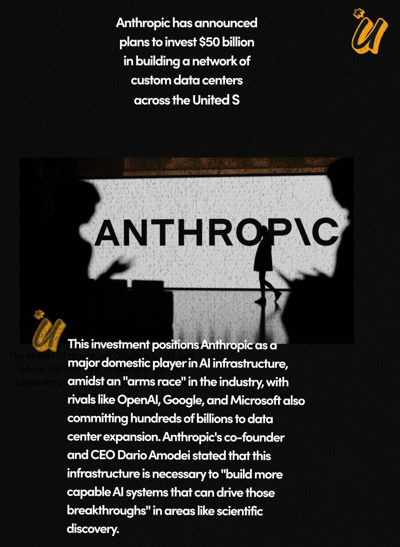 Anthropic to Spend $50 Billion Building US Data Centers