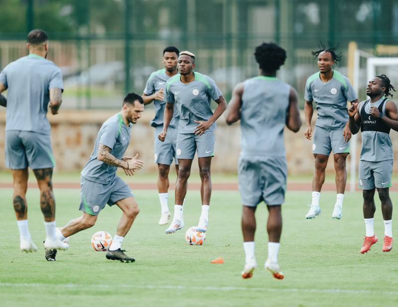 Osimhen, Lookman, Iwobi & Super Eagles training