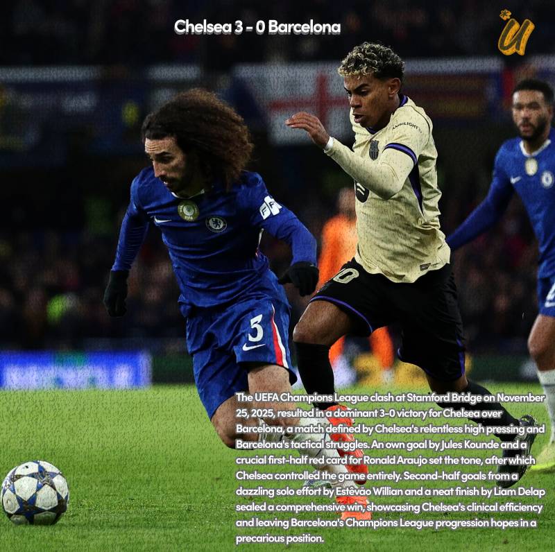 Chelsea 3 - 0 Barcelona