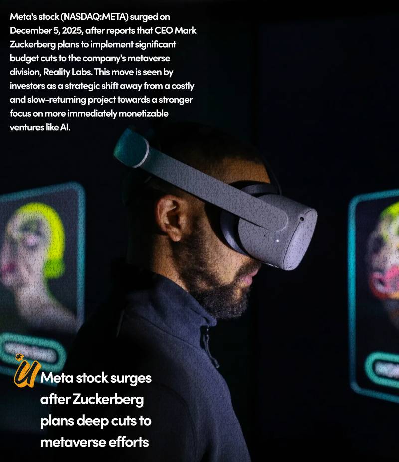 Meta Stock Surges on Plans for Metaverse Cuts