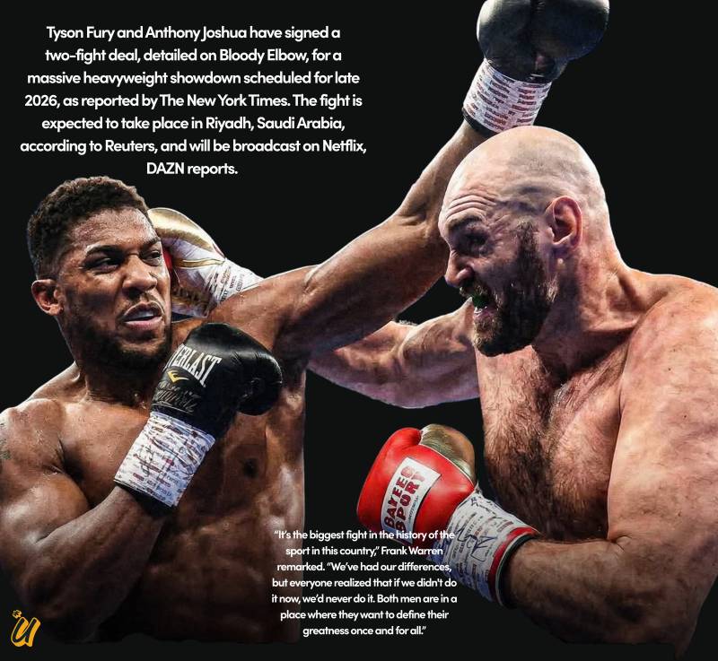 Fury-Joshua Deal confirmed for 2026 Showdown