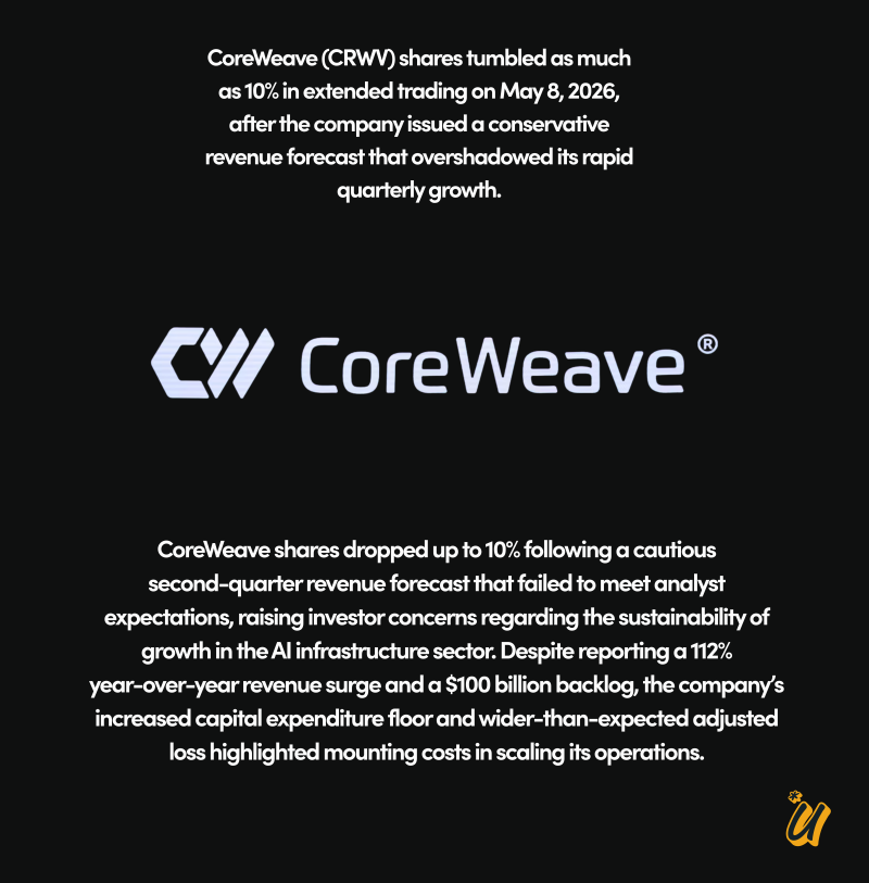 CoreWeave Shares Drop After Forecast Sparks Growth Fears