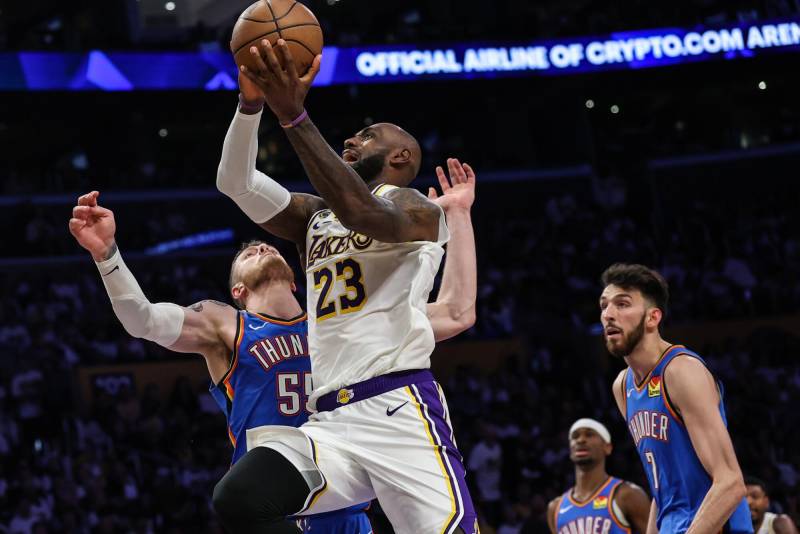 Oklahoma City Thunder 131-108 Los Angeles Lakers