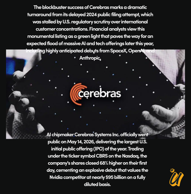 Cerebras Goes Public in Year's Biggest IPO