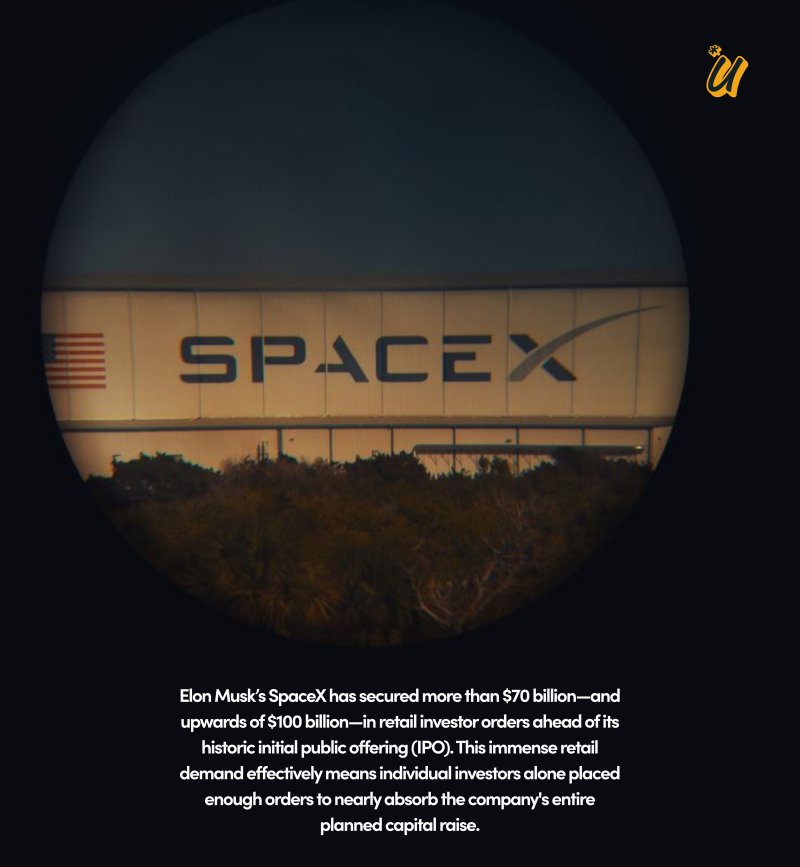 SpaceX IPO Draws More Than $70B in Retail Orders