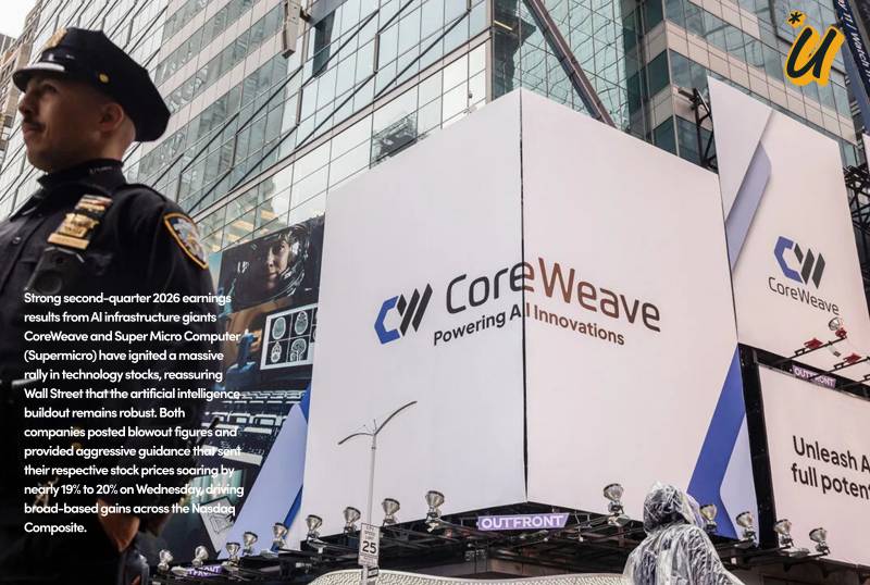 CoreWeave, Supermicro Lead Tech Stocks Higher on Results