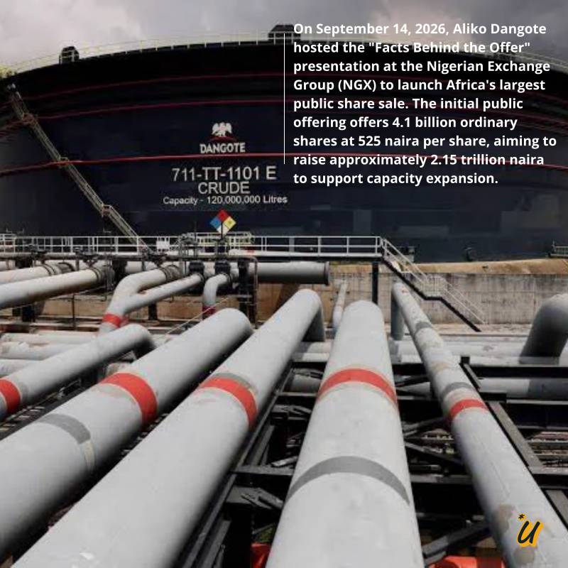 Dangote Petroleum Refinery & Petrochemicals (DPRP) at Nigerian Exchange (NGX)